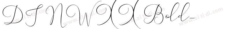 DINWXX Bold字体转换